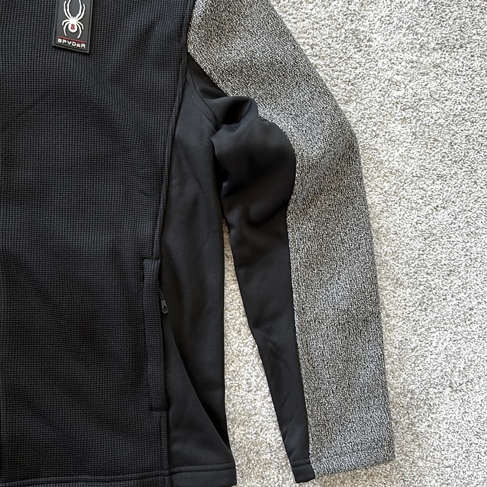 Spyder Mixed Media Zip Front Jacket - Picture 4 of 8